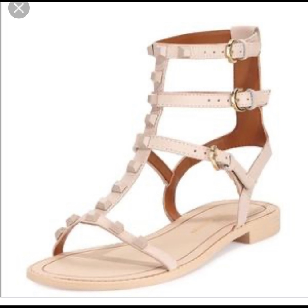 Rebecca Minkoff blush/ cream gladiator sandals